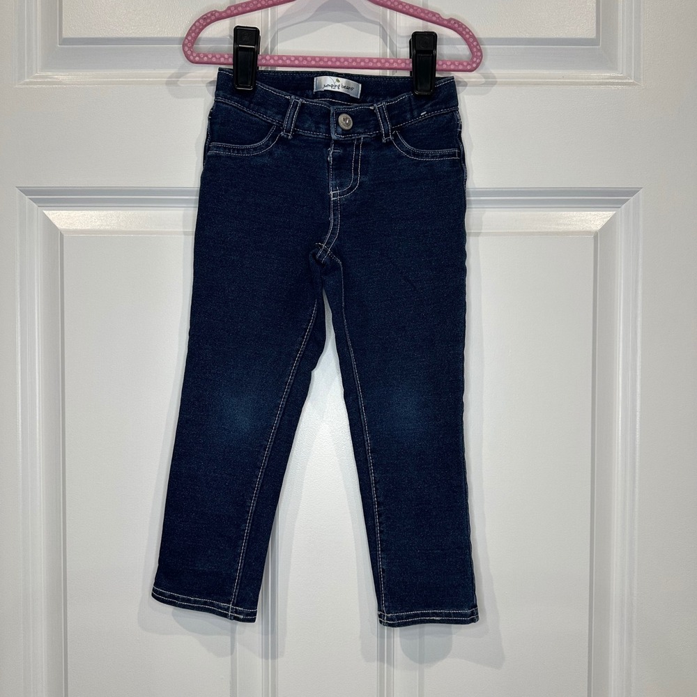 Jumping Beans Toddler Girl Jegging Jeans Size‎ 3T Dark Wash Stretch Denim